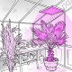 Подвесной сверхмощный светодиодный светильник для гроубоксов, теплиц, оранжерей, зимних садов "Изис" 500-1000Вт